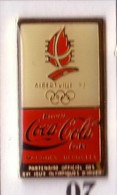 CC86 Pin's Albertville Jeux Olympiques Coca Cola Sans Défaut 26mm  Signé Cojo 1988 époxy Achat Immédiat - Olympic Games