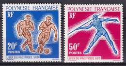 POLYNESIE - YVERT N°22/23 ** MNH - COTE = 29 EUR. - SPORTS - Unused Stamps