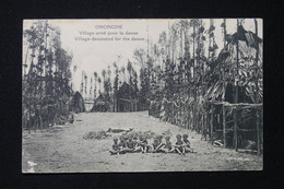 PAPOUASIE NOUVELLE GUINEE - Carte Postale - Ononche - Village Orné Pour La Danse - L 82270 - Papouasie-Nouvelle-Guinée