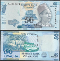 MALAWI - 50 Kwacha 2012 P# 58 Africa Banknote - Edelweiss Coins - Malawi