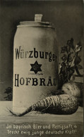 Werbung - Promotion // Brauhaus Wurzburg (Beer) Mit F. D. C. Jubilaums Marke 10 - 06 1911! - Werbepostkarten