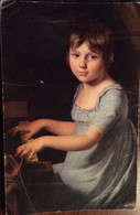 Cp, Comité National De L'Enfance, Tableau De David "Portrait De Famille (détail) " Musée Du Mans (72), Non écrite - Museum