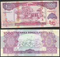 SOMALILAND - 1000 Shillings 2011 P# 20 Africa Banknote - Edelweiss Coins - Somalia