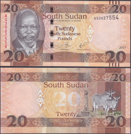 SOUTH SUDAN - 20 Pounds 2017 Africa Banknote - Edelweiss Coins - Soudan Du Sud