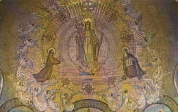 New York - Upper Church Great Mosaic - St. Francis Assisi - Catholic Religion - Unused - 2 Scans - Kerken