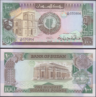 SUDAN - 100 Pounds 1989 P# 44b Africa Banknote - Edelweiss Coins - Soedan