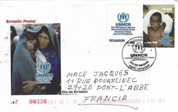 Ecuador 2002 Quito UNHCR Refugees Forest Indigenous Indians FDC Cover - Rifugiati