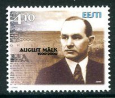 ESTONIA 2000 August Mälk Centenary  MNH / **.  Michel 380 - Estonie