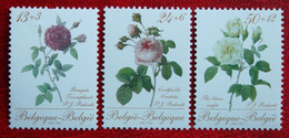 Fleurs, Roses Flower Blumen Roos COB 2280-2282 (Mi 2332-2334) 1988 POSTFRIS MNH ** BELGIE BELGIEN BELGIUM - Ungebraucht