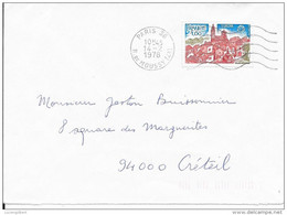 N° 1925 EUROPA FRANCE  - TARIF DU 2.08.76 AU 14.05.78 - 1977   SEUL SUR LETTRE - Tarifas Postales