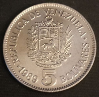 VENEZUELA - 5 BOLIVARES 1989 - Neuve - UNC - KM 53a - ( Bolivar - Bolivars ) - Venezuela