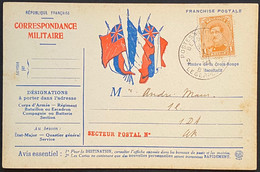 Carte Militaire Française Timbre Belge Obl 2 POSTES MILITAIRES BELGIQUE 2 Du 27 Janv 1916 Pour Un Militaire TTB - Belgisch Leger