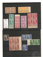 FRANCE 1942/47 LOT DE TIMBRES ** Forte Côte - Nuevos