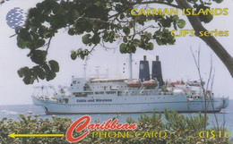 Cayman Islands, CAY-156A,  Cayman - Jamaica Fibre System - Sir Eric Sharp, Ship, 2 Scans - Cayman Islands