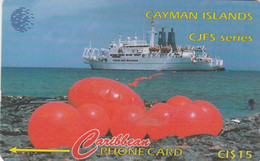 Cayman Islands, CAY-131D, Orange Buoys, Cable Ship, 2 Scans - Kaaimaneilanden