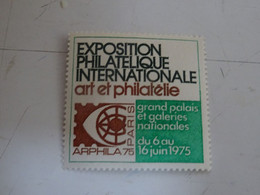 EXPOSITION  PHILATELIQUE  INTERNATIONALE  FRANCAISE  ARPHILA 1975  PARIS  NEUF ** - Esposizioni Filateliche