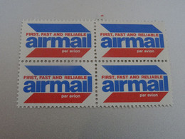 ETATS-UNIS Vignettes  AIRMAIL  BLOC - Altri & Non Classificati