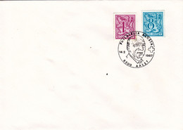 B01-241 1850 2091 2159 Chiffre Sur Lion Héraldique Et Banderole 3 Enveloppes Cachets Différents €4 - 1981-1990