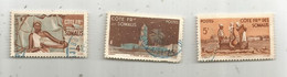 Timbre, Côte Française Des SOMALIS , LOT DE 3 TIMBRES - Gebruikt