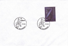 B01-241 2283 Antenne Parabolique Europa Communication 2 Enveloppes Cachets Différents €2.25 - 1981-1990