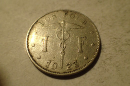 1923 - Belgique - Belgium - Bon Pour 1 FRANC, Type Bonnetain, Légende Belgique, KM 89 - 1 Franc