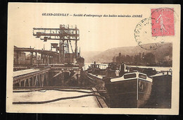 Cpa 7622147 Grand Quevilly Société D'entreposage Des Huiles Minérales André , Péniche Shamrock , - Le Grand-Quevilly