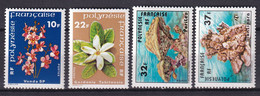 POLYNESIE - 1979 - YVERT N°128/131 ** MNH - COTE = 10.2 EUR. - FLEURS / CORAUX - Unused Stamps