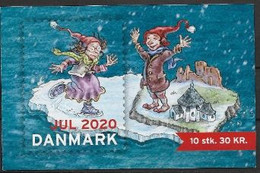Vignettes De Noël Du Danemark 2020 Carnet De 10 - Plaatfouten En Curiosa