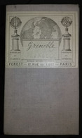 Ancienne Carte Entoilée De GRENOBLE Et Sa Région - Edition FOREST Révisée En 1895 Et 1897 - Topographical Maps