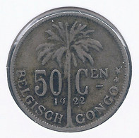 CONGO - ALBERT II * 50 Centiem 1922 Frans * Nr 10157 - 1910-1934: Albert I