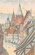 WEISSENBURG-Wissembourg-67-Bas-Rhin-Grand'rue-Dessin-Dessinée-Illustrateur M. Stephan 1914 - Wissembourg