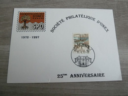 Onex - Société Philatélique - 25ème Anniversaire - Année 1997 - - Collections