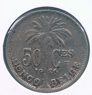 CONGO - ALBERT II * 50 Centiem 1926 Fr * Z.Fraai * Nr 10163 - 1910-1934: Albert I