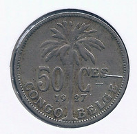 CONGO - ALBERT II * 50 Centiem 1927 Fr * Nr 10169 - 1910-1934: Alberto I