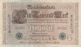 1000 Mark Reichsbanknote AU/EF (II) - 1000 Mark