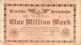1 Mio Mark Deutsche Reichsbahn  (Berlin) VG/G (IV) - 1 Million Mark