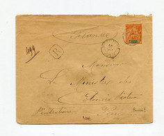 !!! NOUVELLE CALEDONIE, LETTRE RECOMMANDEE DE BOURAIL POUR PARIS DE 1900 - Briefe U. Dokumente