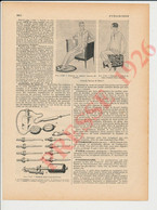 2 Vues Presse 1926 Pyrogravure Matériel ( Poignées De Parapluies Modèles Burtin)  223CH36 - Unclassified