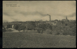 WI WISCONSIN: MILWAUKEE Soldiers' Home 1909 Photo Postcard - Milwaukee