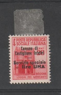 R.S.I. - C.L.N.:  1945  CASTIGLIONE  INTELVI  -  £.1 + 20 C. ROSA  L. -   TIRATURA 3100  -  A. SCOTTO  -  SASS. 5 - Lokale/autonome Uitgaven