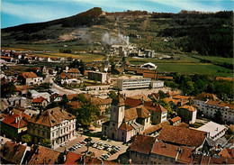 CHAMPAGNOLE VUE GENERALE AERIENNE SUR LA PLACE DE LA MAIRIE - Champagnole