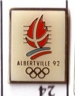 CC90 Pin's Albertville Jeux Olympiques Flamme Signé Sp1 Achat Immédiat - Olympic Games