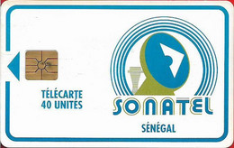 Senegal - Sonatel - Logo - 40Units, Gem1B Not Symm. Red, NO Transp. Moreno, No CN., Used - Sénégal
