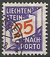 LIECHTENSTEIN / TAXE N° 17 OBLITERE - Postage Due