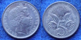 AUSTRALIA - 5 Cents 1999 "echidna" KM# 401 Elizabeth II Decimal - Edelweiss Coins - Non Classificati