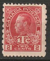 Canada 1916 Sc MR5  War Tax MH* - Tassa Di Guerra