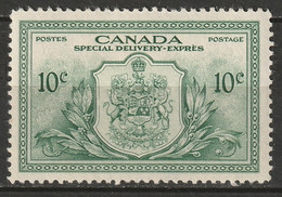 Canada 1942 Sc E10  Special Delivery MH* - Eilbriefmarken