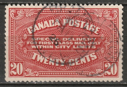 Canada 1922 Sc E2a  Special Delivery Used Brampton CDS - Eilbriefmarken