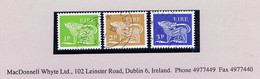 Ireland 1968-69 Gerl Definitives 1d 2d 3d Coils Perf 14 X 14.5 Set Of 3 Superb Used 1971 Cds - Usati