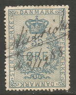 DENMARK. 35ore REVENUE USED - Fiscale Zegels